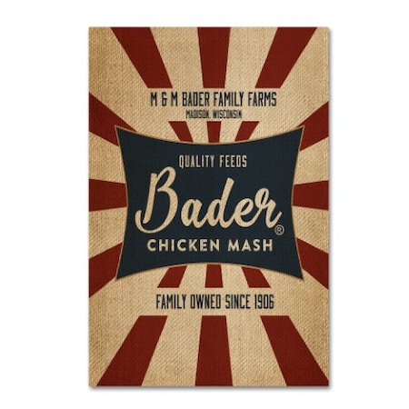 Marcee Duggar 'Chicken Mash Feed Sack Three' Canvas Art,22x32